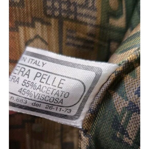 Mens 80s Vintage Soft Leather Jacket Made In Italy Brown - Picture 8 of 12